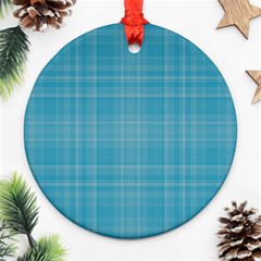 Plaid Design Ornament (round) by Valentinaart