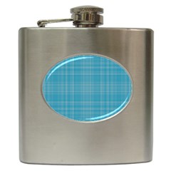 Plaid Design Hip Flask (6 Oz)