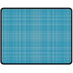 Plaid design Double Sided Fleece Blanket (Medium)  58.8 x47.4  Blanket Front