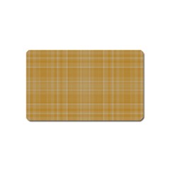 Plaid Design Magnet (name Card) by Valentinaart