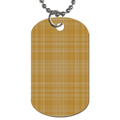 Plaid Design Dog Tag (one Side) by Valentinaart