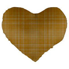 Plaid Design Large 19  Premium Heart Shape Cushions by Valentinaart