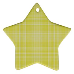 Plaid Design Ornament (star) by Valentinaart