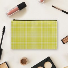 Plaid Design Cosmetic Bag (medium)  by Valentinaart