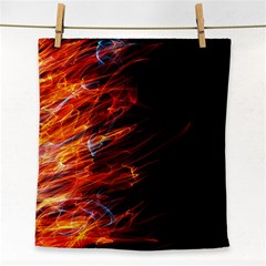 Fire Face Towel by Valentinaart