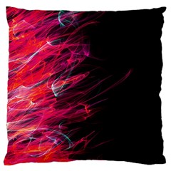 Fire Large Flano Cushion Case (two Sides) by Valentinaart