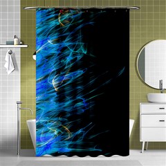 Fire Shower Curtain 48  X 72  (small)  by Valentinaart