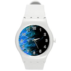 Fire Round Plastic Sport Watch (m) by Valentinaart