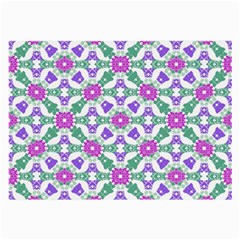 Multicolor Ornate Check Large Glasses Cloth (2-side) by dflcprints