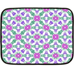 Multicolor Ornate Check Fleece Blanket (mini)