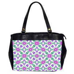 Multicolor Ornate Check Office Handbags (2 Sides)  by dflcprints