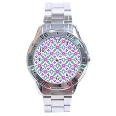 Multicolor Ornate Check Stainless Steel Analogue Watch by dflcprints