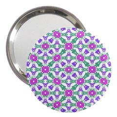 Multicolor Ornate Check 3  Handbag Mirrors by dflcprints