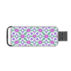 Multicolor Ornate Check Portable Usb Flash (one Side) by dflcprints