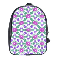 Multicolor Ornate Check School Bags (xl)  by dflcprints