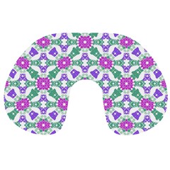 Multicolor Ornate Check Travel Neck Pillows by dflcprints