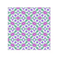 Multicolor Ornate Check Small Satin Scarf (square) by dflcprints