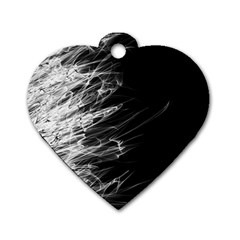 Fire Dog Tag Heart (two Sides)