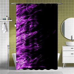 Fire Shower Curtain 48  X 72  (small)  by Valentinaart