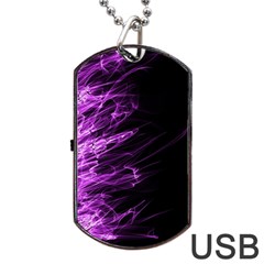 Fire Dog Tag Usb Flash (two Sides) by Valentinaart