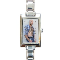 Mike 4432 Rectangle Italian Charm Watch