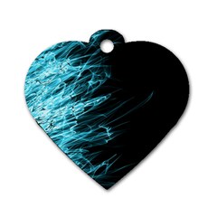 Fire Dog Tag Heart (one Side) by Valentinaart