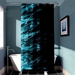 Fire Shower Curtain 36  X 72  (stall)  by Valentinaart