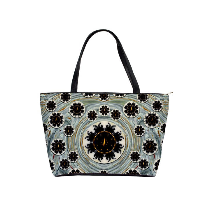 Wood In The Soft Fire Galaxy Pop Art Shoulder Handbags