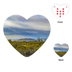 Patagonian Lanscape Scene, Santa Cruz, Argentina Playing Cards (heart)  by dflcprints