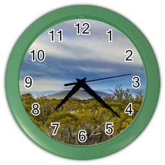 Patagonian Lanscape Scene, Santa Cruz, Argentina Color Wall Clocks by dflcprints