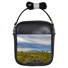 Patagonian Lanscape Scene, Santa Cruz, Argentina Girls Sling Bags by dflcprints