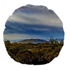 Patagonian Lanscape Scene, Santa Cruz, Argentina Large 18  Premium Round Cushions by dflcprints