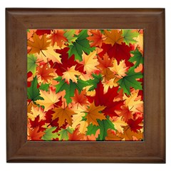 Autumn Leaves Framed Tiles