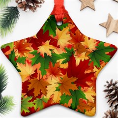 Autumn Leaves Ornament (Star)