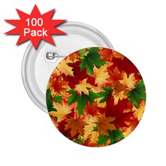 Autumn Leaves 2.25  Buttons (100 pack) 