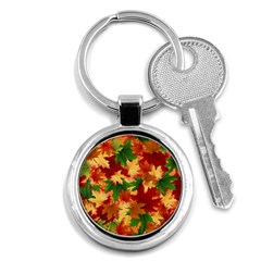 Autumn Leaves Key Chains (Round) 