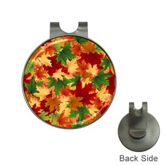 Autumn Leaves Hat Clips with Golf Markers