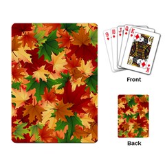 Autumn Leaves Playing Card