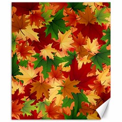 Autumn Leaves Canvas 8  x 10 