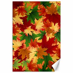 Autumn Leaves Canvas 12  x 18  