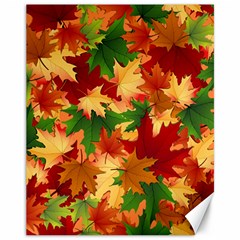 Autumn Leaves Canvas 11  x 14  