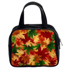 Autumn Leaves Classic Handbags (2 Sides)