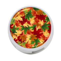 Autumn Leaves 4-Port USB Hub (Two Sides) 