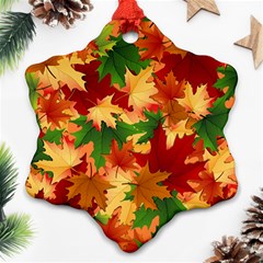 Autumn Leaves Ornament (Snowflake)