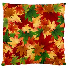 Autumn Leaves Large Cushion Case (Two Sides)