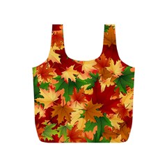 Autumn Leaves Full Print Recycle Bags (S) 