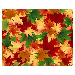 Autumn Leaves Double Sided Flano Blanket (Medium) 