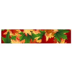 Autumn Leaves Flano Scarf (Small)