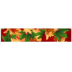 Autumn Leaves Flano Scarf (Large)