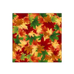 Autumn Leaves Satin Bandana Scarf